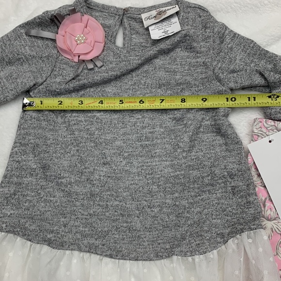 RARE EDITIONS Baby Girls Hacci Knit Legging Set Size 18M - Picture 9 of 12